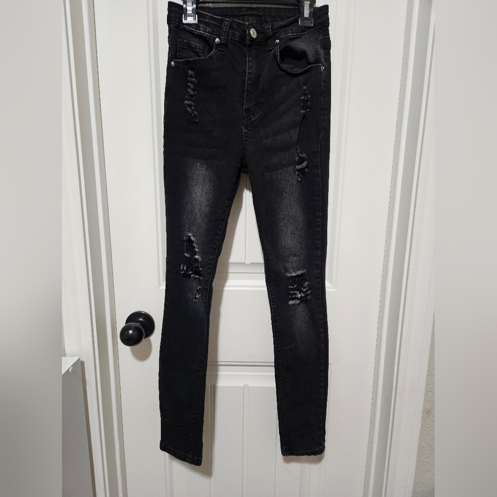 SHEIN Black Skinny Jeans